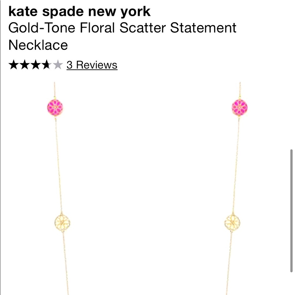 Kate Spade Gold-Tone Floral Necklace